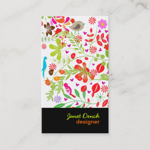 Tarjeta De Visita Árbol retro de PixDezines