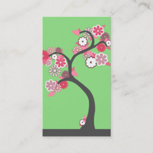 Tarjeta De Visita árbol retro oddRex