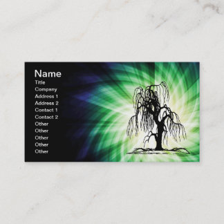Tarjeta De Visita Árbol silvestre lloroso