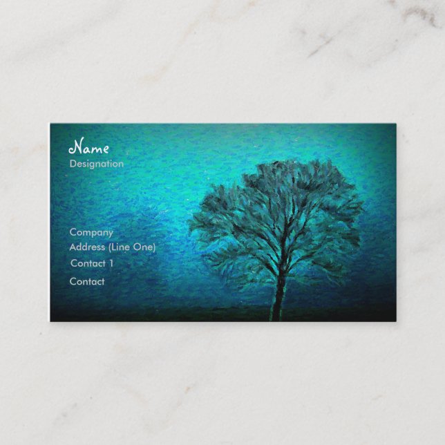 Tarjeta De Visita Árbol solo (Anverso)