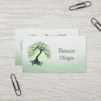 Tarjeta De Visita Árbol verde de la vida