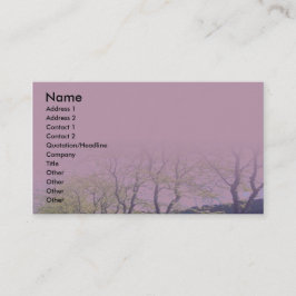 Tarjeta De Visita Árboles