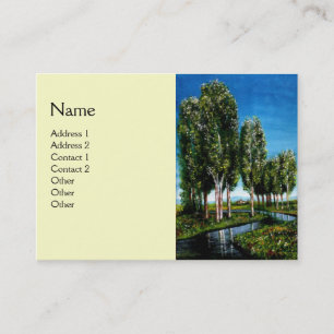 TARJETA DE VISITA ÁRBOLES BIRCH EN TOSCANA