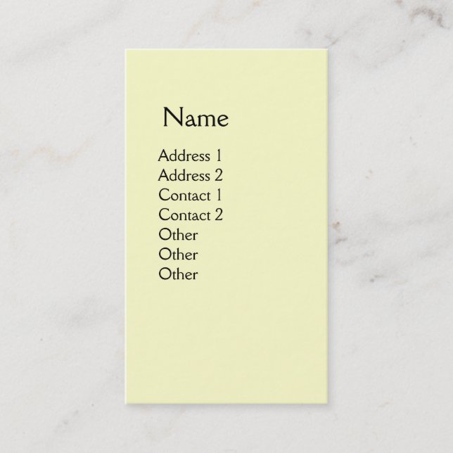 TARJETA DE VISITA ÁRBOLES CIPRESOS Y PINO MEDITERRÁNEO EN TOSCANA (Anverso)