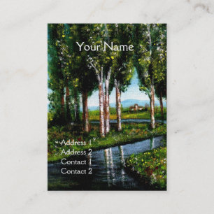 TARJETA DE VISITA ÁRBOLES DE NATALIDAD EN TOSCANA