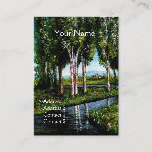 TARJETA DE VISITA ÁRBOLES DE NATALIDAD EN TOSCANA (Anverso)