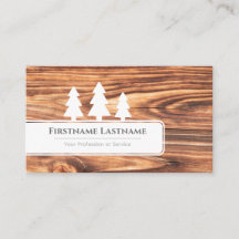 Árboles elegantes blancos sobre grano de madera ma