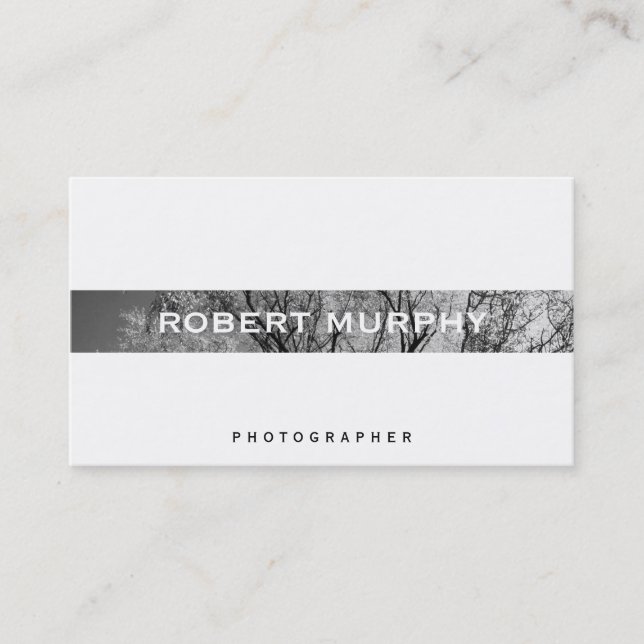 Tarjeta De Visita Árboles | Fotografía (Anverso)