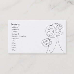 Tarjeta De Visita Árboles minimalistas