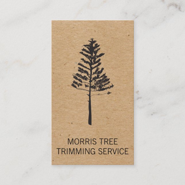 Tarjeta De Visita Árboles | Paisajismo | Gardener (Anverso)