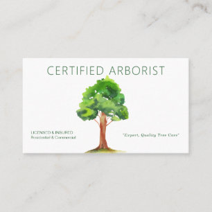 Tarjeta de visita Arborist