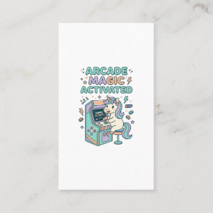 Tarjeta De Visita Arcade de Unicornio Magia Activada Producto de Mod