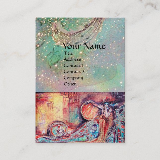 Tarjeta De Visita ARCADIA / MAGIC GOLKLES Verde Azul,Verde azulado (Anverso)