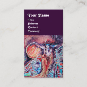 Tarjeta De Visita ARCADIA , Resumen azul púrpura rojo