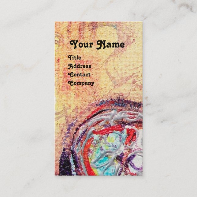 Tarjeta De Visita ARCADIA , Resumen de Plata Amarilla Roja (Anverso)