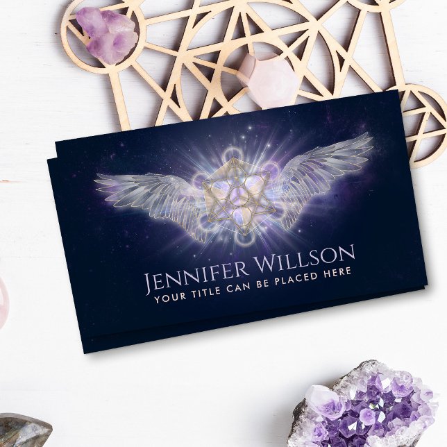 Tarjeta De Visita Archangel Metatron - cubo de metatrón (Subido por el creador)