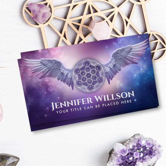 Tarjeta De Visita Archangel Metatron - cubo de metatrón (Subido por el creador)