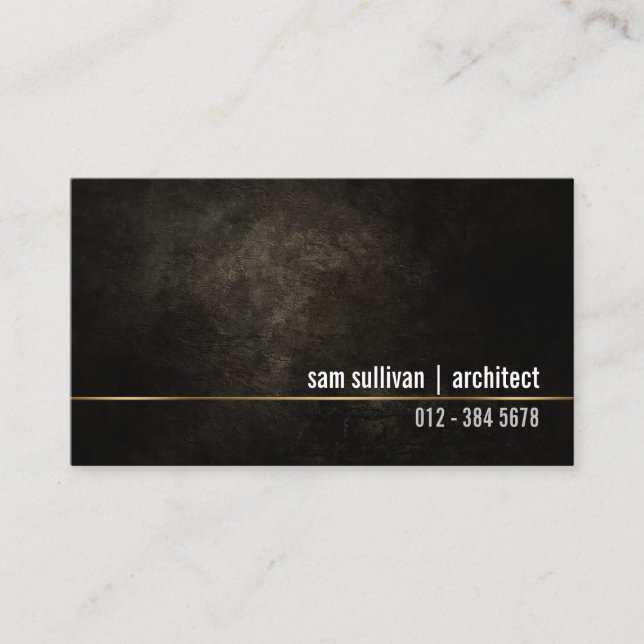 Tarjeta De Visita Architect Construction Contractor Business Card (Anverso)