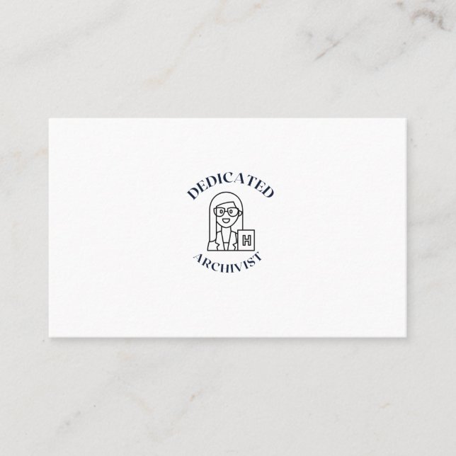 TARJETA DE VISITA ARCHIVISTA DEDICADO (Anverso)