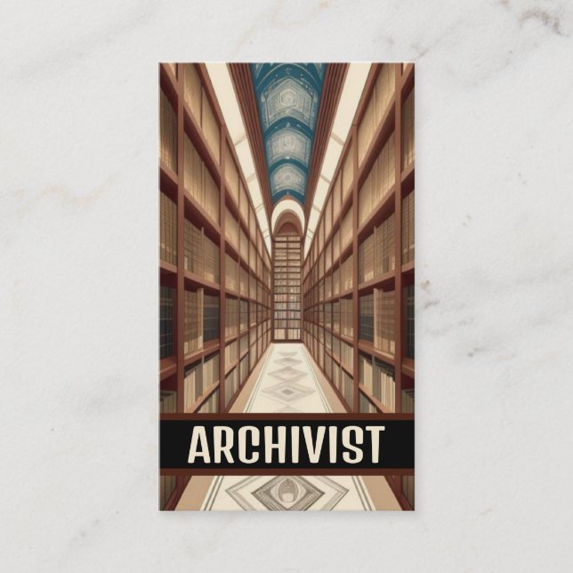 Tarjeta De Visita Archivos archivistas (Anverso)