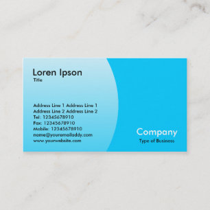 Tarjeta De Visita Arco - Azul cielo