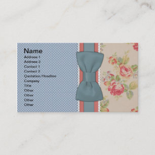 Tarjeta De Visita Arco femenino elegante lindo hermoso de las flores