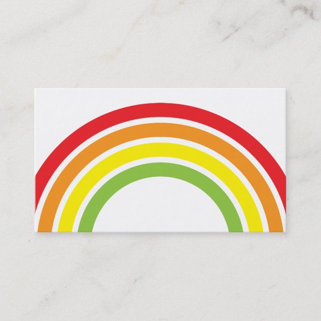 Tarjeta De Visita arco iris (Anverso)