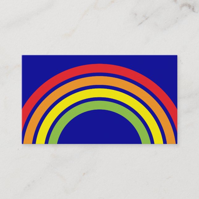 Tarjeta De Visita arco iris (Anverso)
