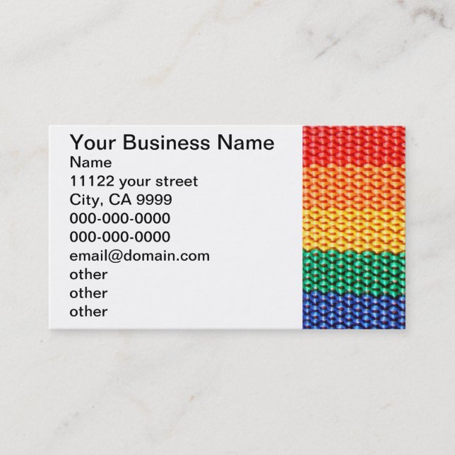 Tarjeta De Visita Arco iris (Anverso)