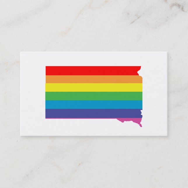 Tarjeta De Visita arco iris de dakota meridional (Anverso)