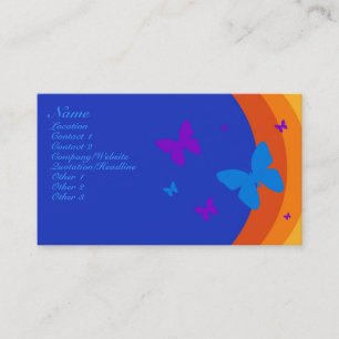 Tarjeta De Visita Arco iris de la mariposa