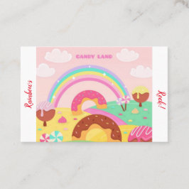 Tarjeta De Visita Arco iris de la tierra del caramelo