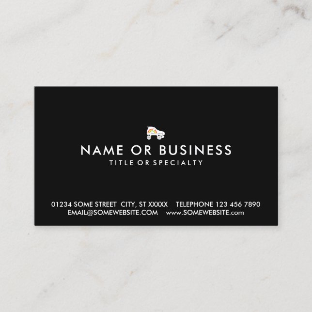 Tarjeta De Visita arco iris de quad (Anverso)