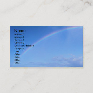 Tarjeta De Visita Arco iris hermoso en Hawaii sobre el Océano