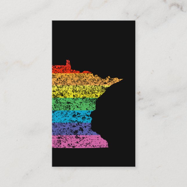 Tarjeta De Visita arco iris minnesota (Anverso)