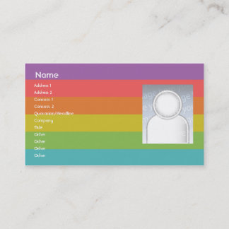 Tarjeta De Visita Arco iris - negocio