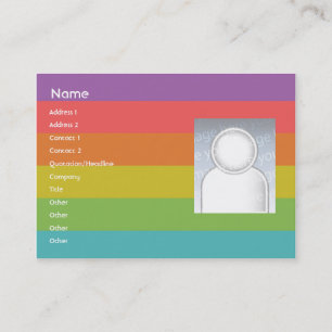 Tarjeta De Visita Arco iris - rechoncho