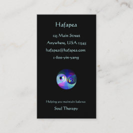 Tarjeta De Visita Arco iris Taijitu Yin Yang