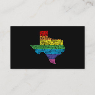 Tarjeta De Visita arcoiris de texas