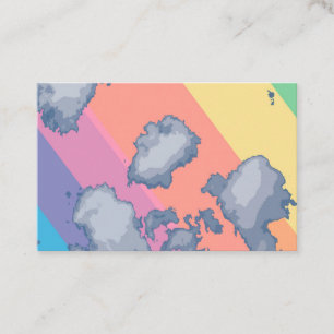 Tarjeta De Visita Arcoiris dibujado