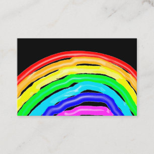 Tarjeta De Visita Arcoiris dibujado