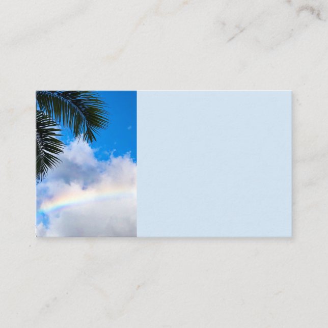 Tarjeta De Visita Arcoiris hawaiano (Anverso)