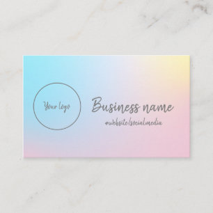 Tarjeta De Visita Arcoiris pastel