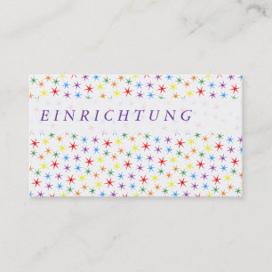 Tarjeta De Visita Arcoiris simple