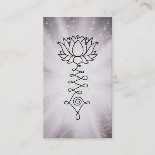 Tarjeta De Visita *~* Arcoiris Sparkles Lotus Reiki Energía Sanador