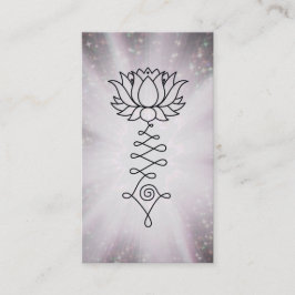 Tarjeta De Visita *~* Arcoiris Sparkles Lotus Reiki Energía Sanadora