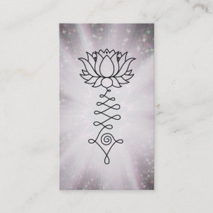 Tarjeta De Visita *~* Arcoiris Sparkles Lotus Reiki Energía Sanadora
