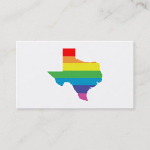 Tarjeta De Visita arcoíris texas