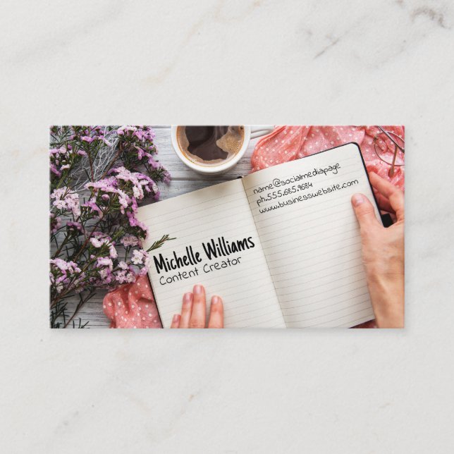 Tarjeta De Visita Área de trabajo de escritorio de Office residencia (Anverso)