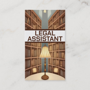 Tarjeta De Visita Área de trabajo del asistente legal